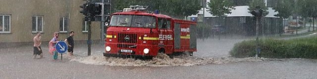 Unwetter am 29.05.2016 - Kreuzung an der Eishalle