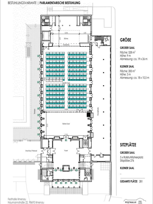 Festhalle Bestuhlungsplan Parla