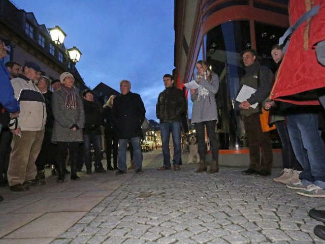 Besuch von Sam Gronner und seinem Sohn Jesse in Ilmenau am 9. November 2014