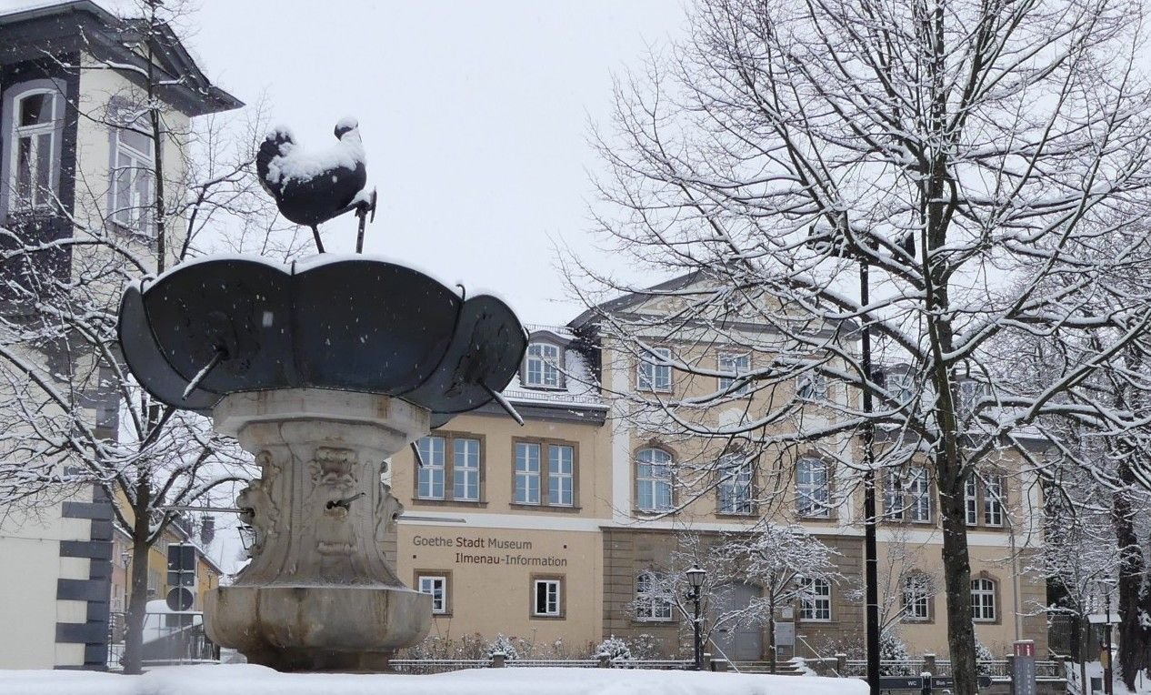 Amtshaus am Markt im Winter