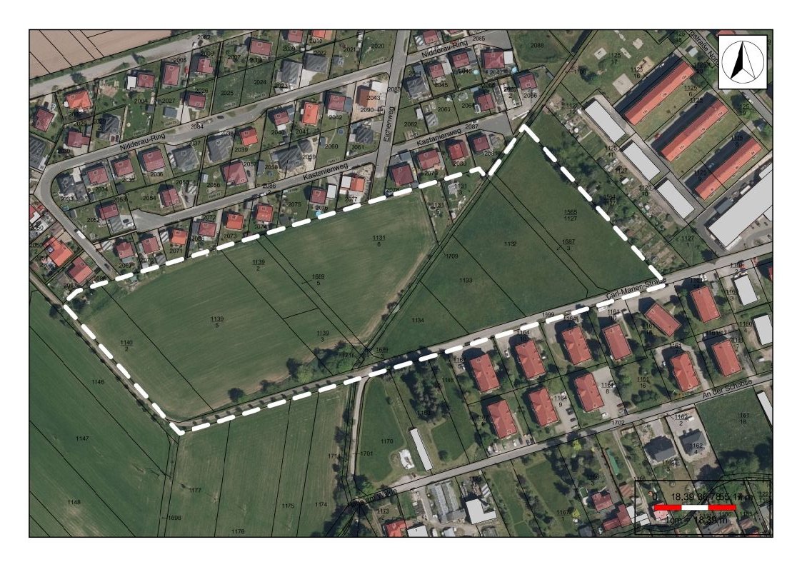 Geltungsbereich Bebauungsplan 'Karl-Marien-Höhe', 2. Änderung