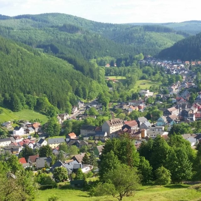 Blick auf Manebach