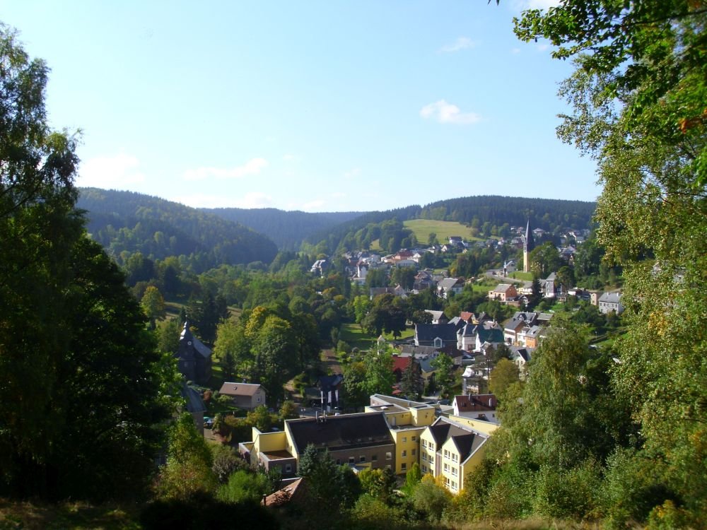 Luftkurort Stützerbach - Ortsblick Panoramaweg 