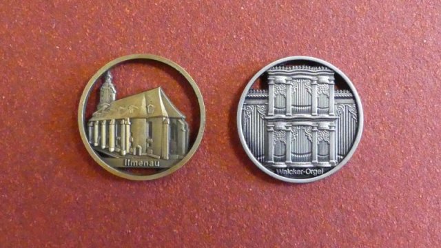   Einkaufswagen-Chip mit Ansicht der St. Jakobuskirche und der historischen Walcker-Orgel  je 2,50 €