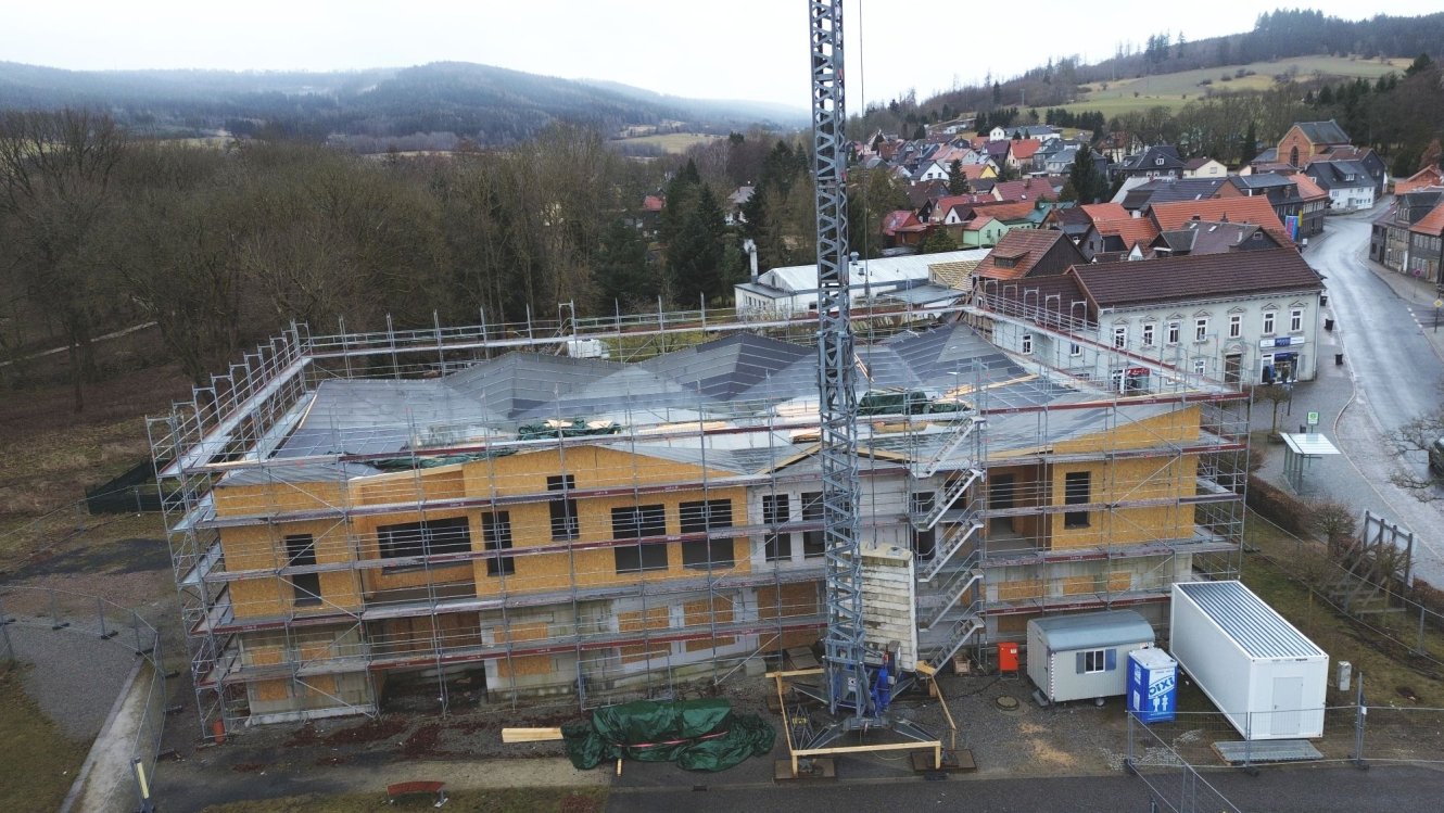 Rohbau Kindergartenneubau Gehren