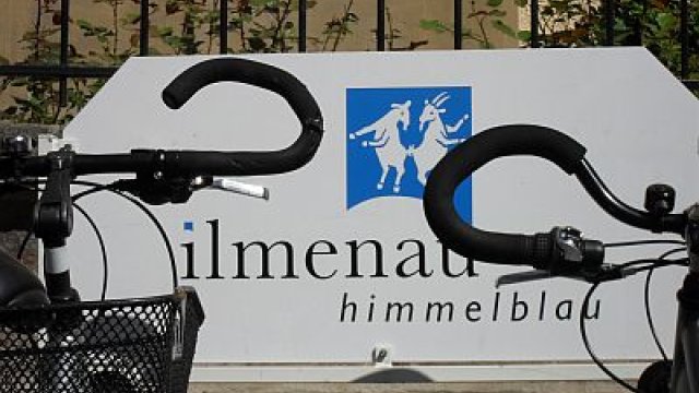 Fahrrad Himmelblau