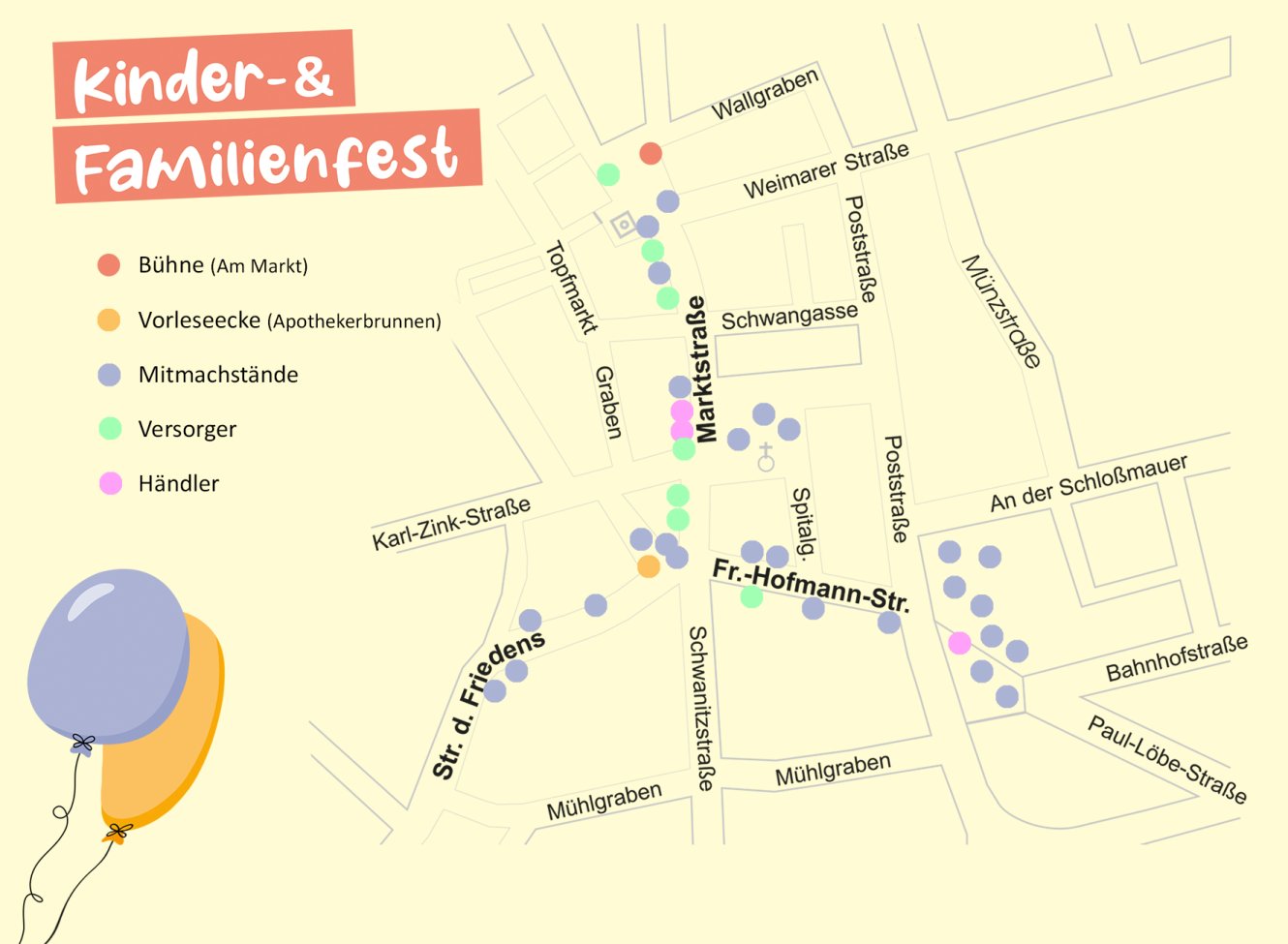 Karte Kinderfest Standorte