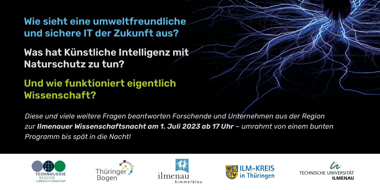 Save the date - Wissenschaftsnacht Flyer (Rückseite)
