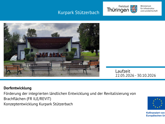 Förderschild Kurpark Stützerbach