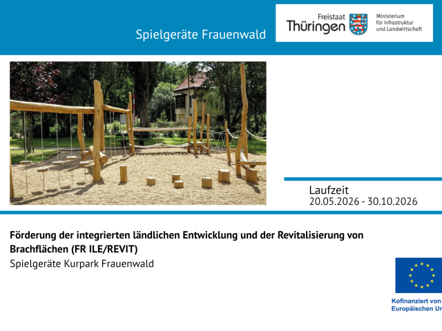 Förderschild Spielgeräte Frauenwald
