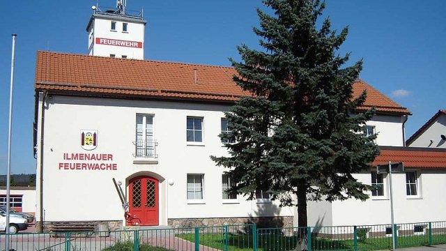 Hauptwache der Freiwilligen Feuerwehr Ilmenau in der Unterpörlitzer Straße