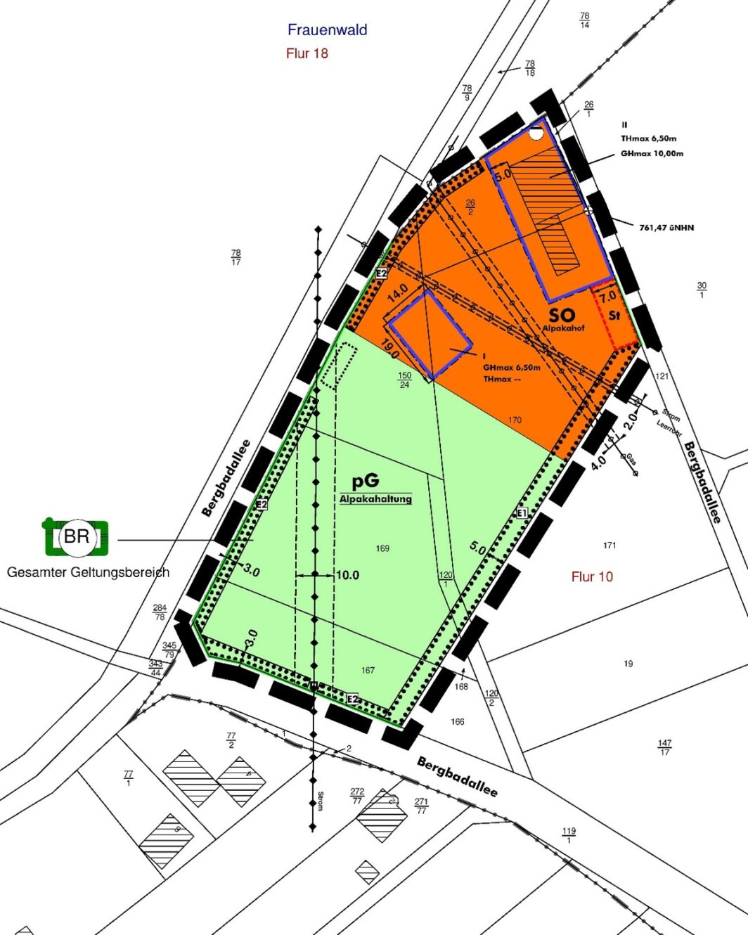 Geltungsbereich des vorhabenbezogenen Bebauungsplans Nr. 31