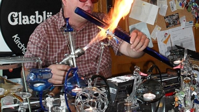 Glasbläser Herr Kirchgeorg