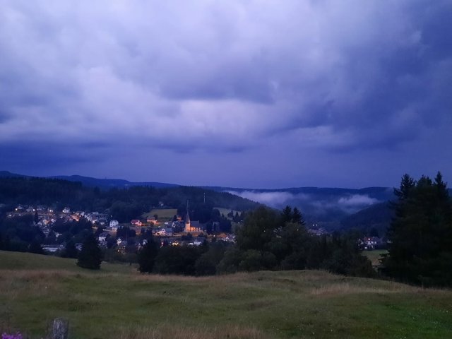 Abendstimmung - im Luftkurort Stützerbach