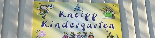 Kneippkindergarten Schild vorne 