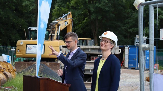 Grundsteinlegung für neuen Kindergarten im Ilmenauer Ortsteil Stadt Gehren