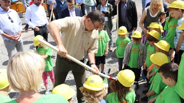 Grundsteinlegung für neuen Kindergarten im Ilmenauer Ortsteil Stadt Gehren