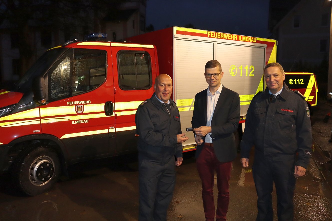 Neues Feuerwehrfahrzeug im Ilmenauer Ortsteil Stützerbach übergeben