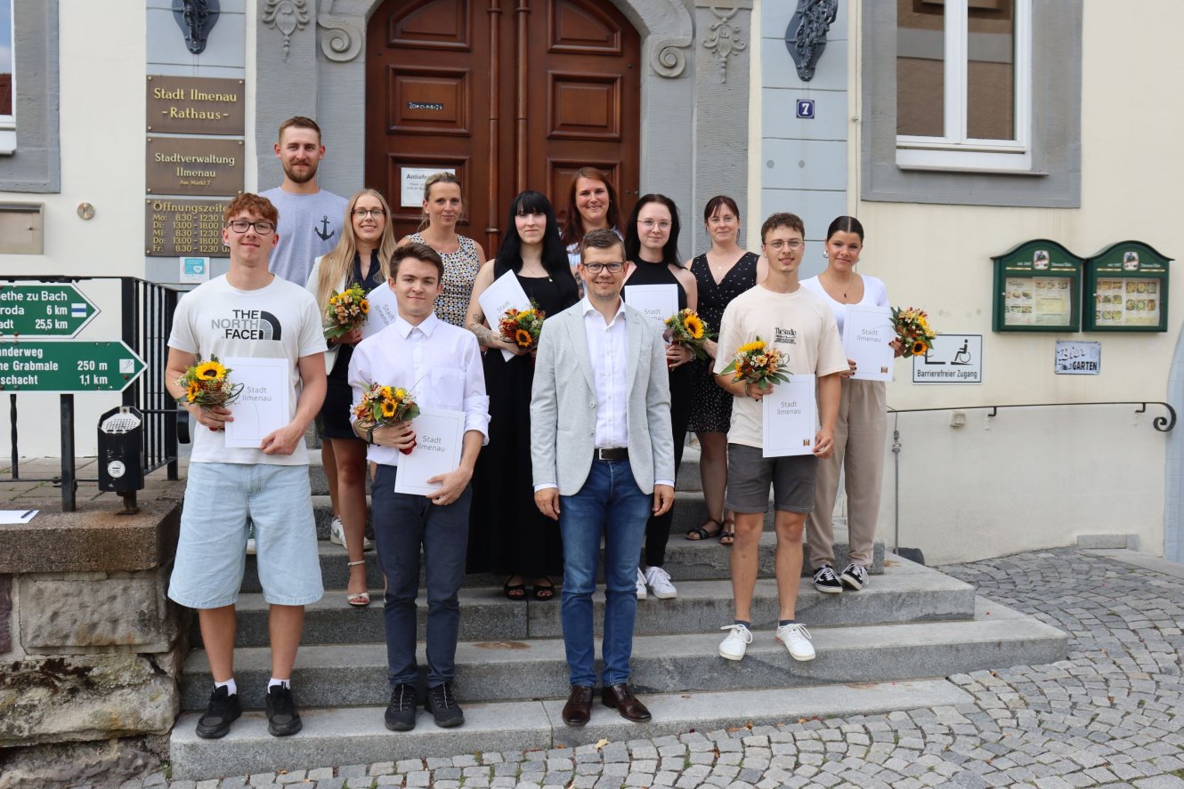 Beginn der Ausbildung bei der Stadtverwaltung Ilmenau im Jahr 2024