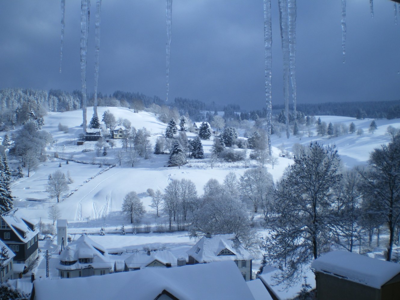 Winter Ortsansicht Stützerbach