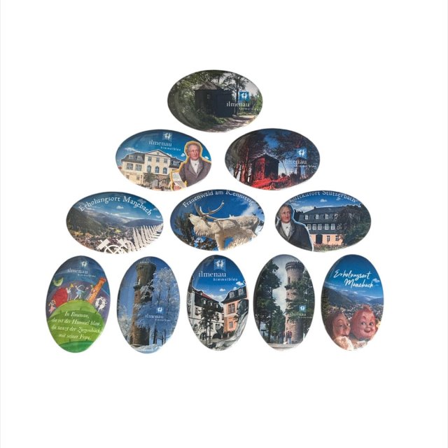 Kühlschrank-Magnet (verschiedene Motive; 7x4,5 cm) je 2,50 € 