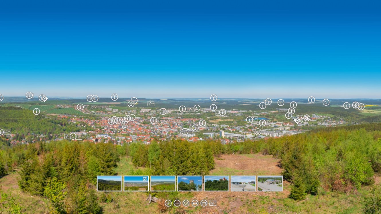 Lindenbergpanorama - Tafel auf dem Aussichtsturm