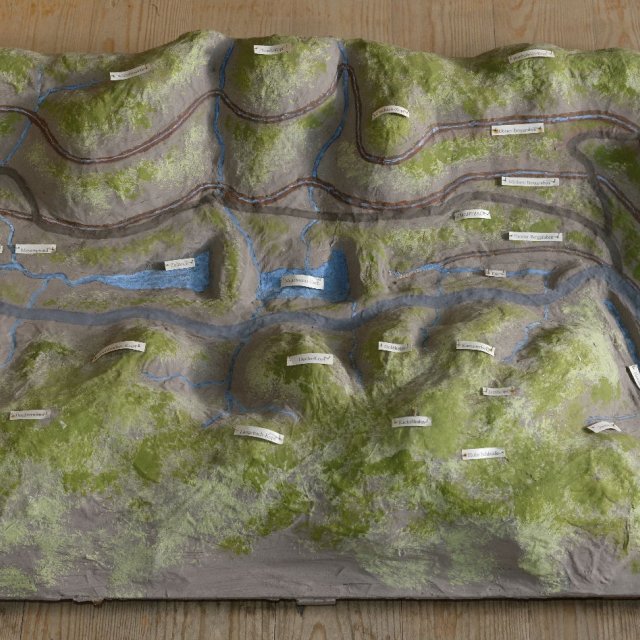 Modell der Ilmenauer Berggräben