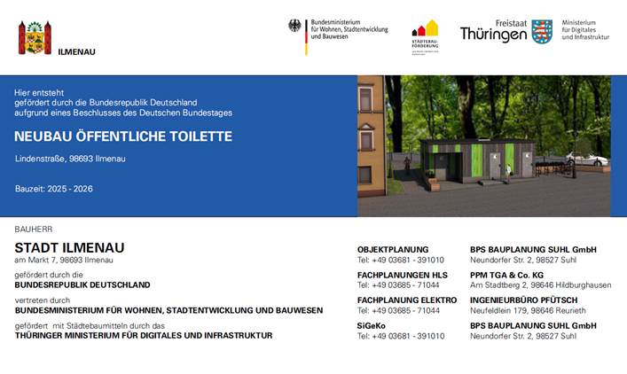 Neubau öffentliche Toilette Lindenstraße