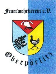Fahne des Feuerwehrvereins Oberpörlitz e.V.