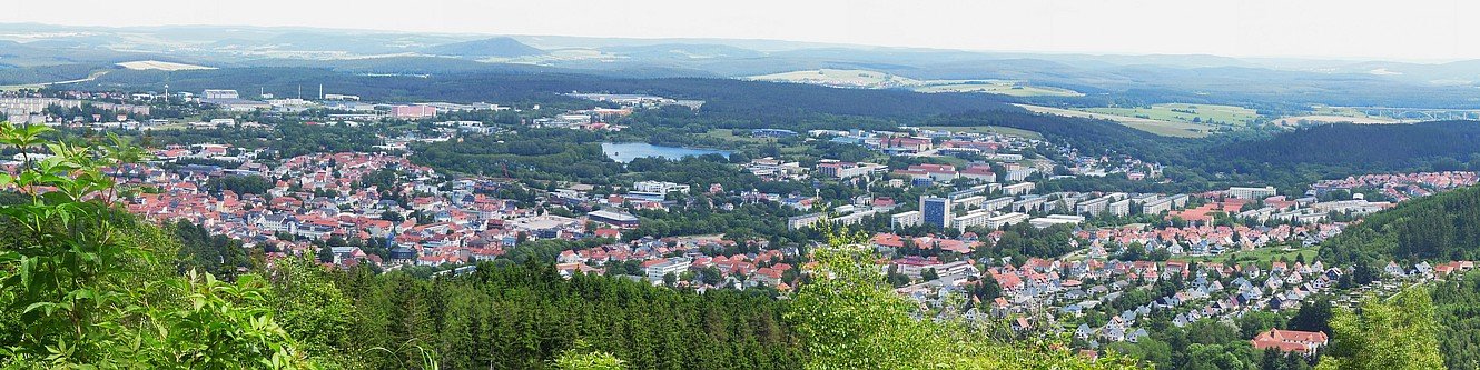 Panoramablick auf Ilmenau