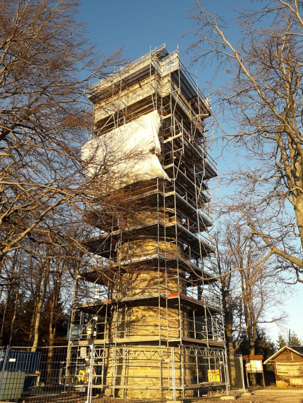 Kickelhahnturm Baumaßnahme