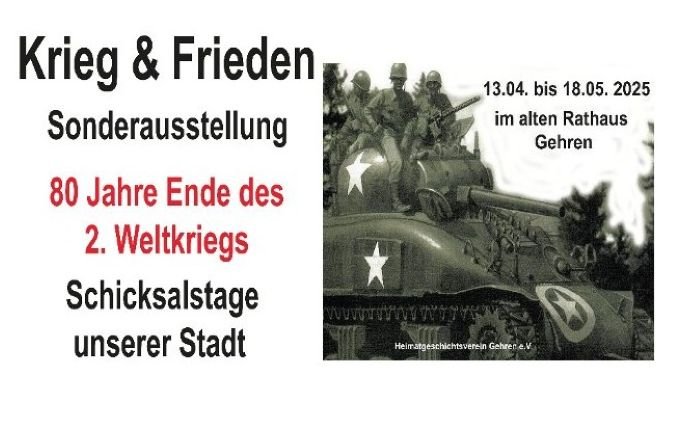 Sonderausstellung im alten Rathaus Gehren