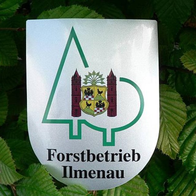 Schild Forstbetrieb Ilmenau