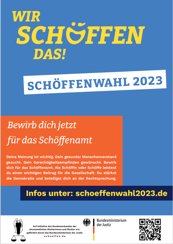 Schöffenwahl 2023 - Plakat