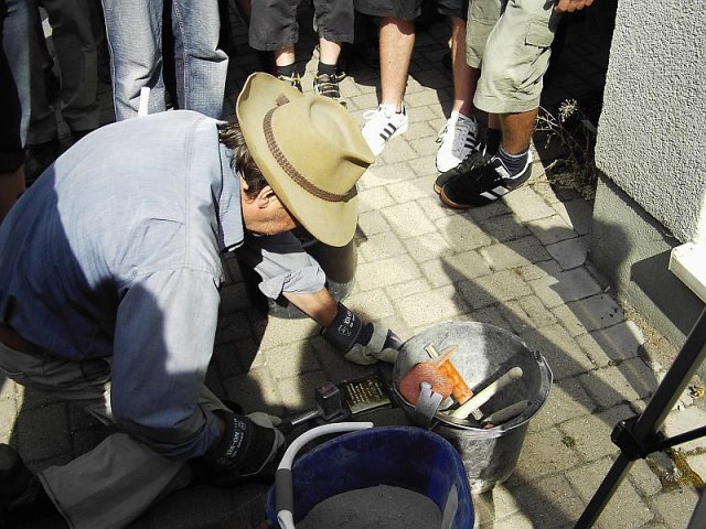 Verlegung der Stolpersteine im Jahr 2007