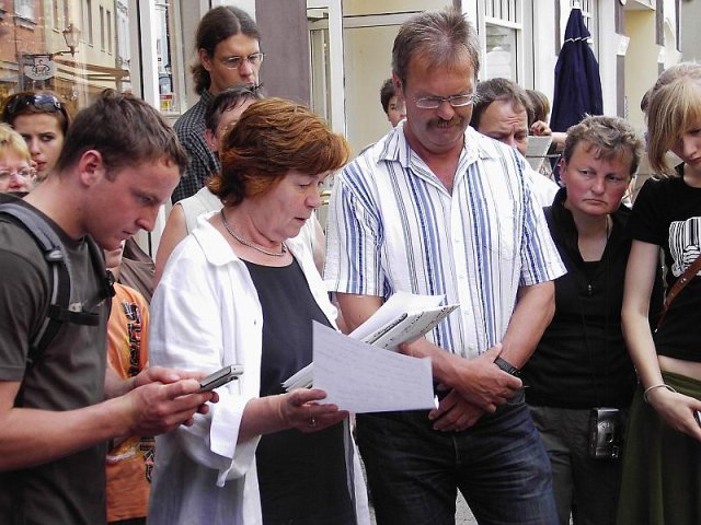 Verlegung der Stolpersteine im Jahr 2007