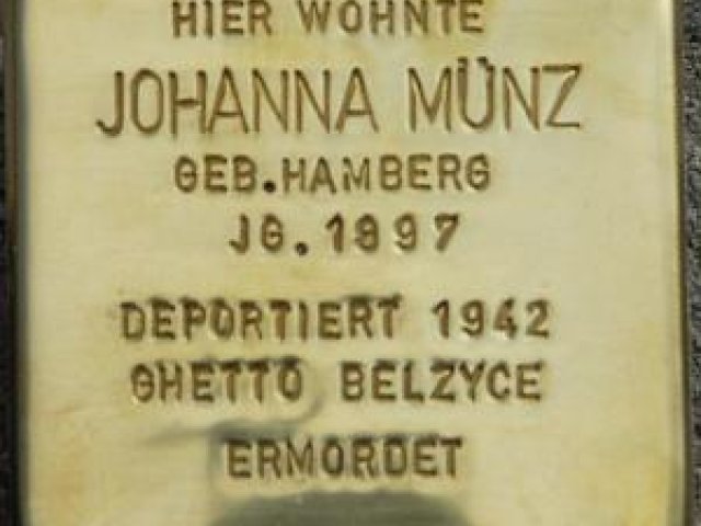 Verlegung der Stolpersteine im Jahr 2008