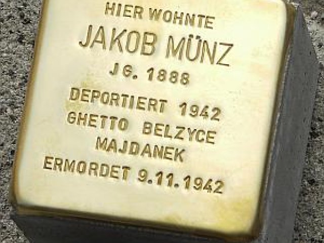 Verlegung der Stolpersteine im Jahr 2008