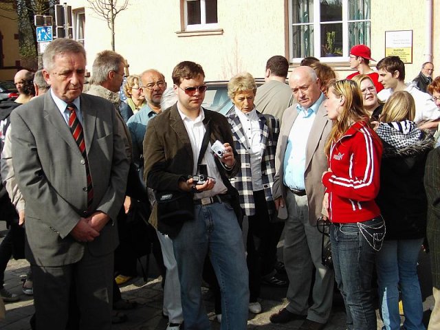 Verlegung der Stolpersteine im Jahr 2008