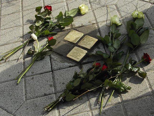 Verlegung der Stolpersteine im Jahr 2008