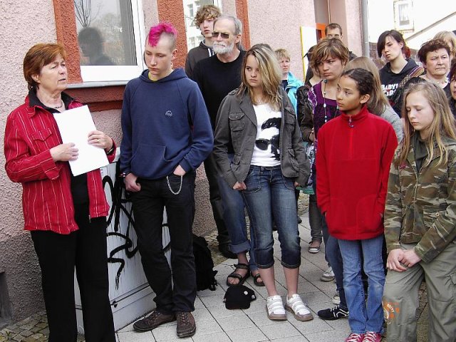 Verlegung der Stolpersteine im Jahr 2008