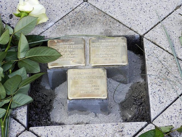 Verlegung der Stolpersteine im Jahr 2008