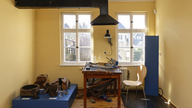 Museum Goethehaus Stützerbach: Arbeitsplatz eines Glasbläsers