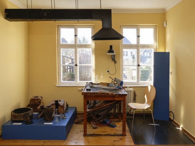 Museum Goethehaus Stützerbach: Arbeitsplatz eines Glasbläsers