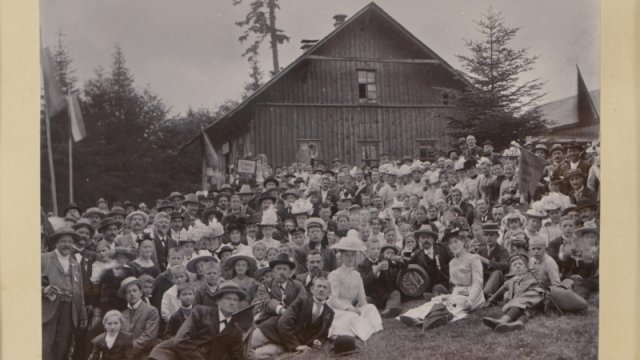 Historisches Foto: Thüringer Sängertag, Ilmenau 1901