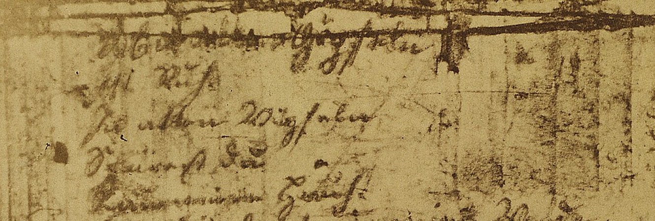 Wandrers Nachtlied - Repro mit Goethes Handschrift
