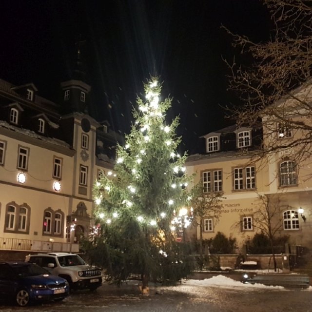 Weihnachtsillumination Markt