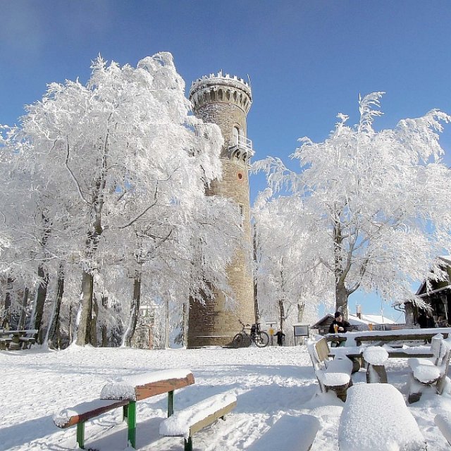 Winter auf dem Kickelhahn (Foto: Wolfgang Kobe)