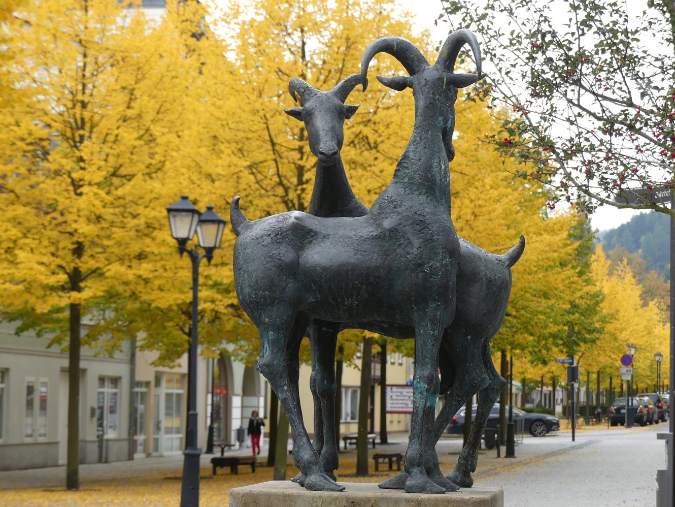 Ziegenbrunnen Ilmenau im Herbst