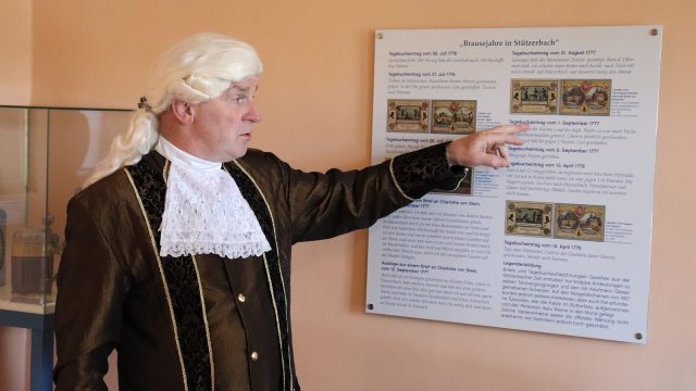 Museumstag 2022 - Herr Amelang als Goethe in Stützerbach